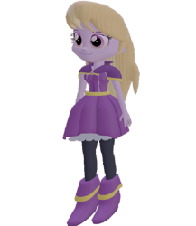 Size: 626x720 | Tagged: safe, artist:topsangtheman, lavender lace, equestria girls, g4, 3d, female, simple background, solo, source filmmaker, transparent background