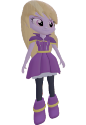 Size: 499x720 | Tagged: safe, artist:topsangtheman, lavender lace, equestria girls, g4, 3d, female, simple background, solo, source filmmaker, transparent background
