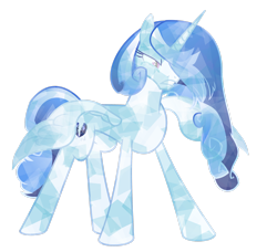Size: 2566x2337 | Tagged: safe, artist:orin331, princess cadance, alicorn, crystal alicorn, crystal pony, pony, dancerverse, g4, alternate universe, crystallized, female, high res, mare, mournful frost, nightmare cadance, nightmare heart, nightmarified, simple background, solo, transparent background, wings
