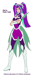 Size: 1432x3135 | Tagged: safe, artist:pyrus-leonidas, part of a set, aria blaze, human, series:mortal kombat:defenders of equestria, g4, badass, boots, clothes, crossed arms, crossover, female, high heel boots, humanized, legs, looking at you, mortal kombat, shoes, simple background, solo, transparent background, video game crossover, woman