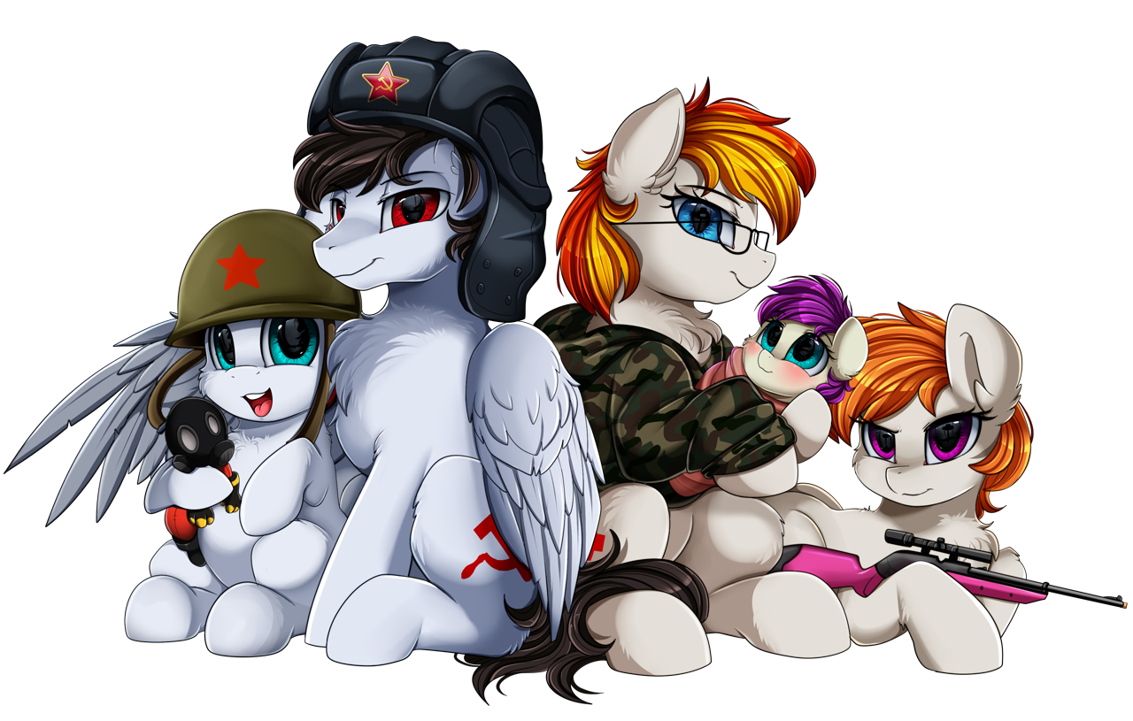 oc:artyom, oc:commissar junior, oc:ela, oc:tempest ja, earth <b>pony</b>, pegasus,...