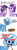 Size: 2250x6750 | Tagged: safe, artist:tjpones edits, edit, starlight glimmer, trixie, twilight sparkle, alicorn, pony, unicorn, g4, bottle, comic, crunch, cute, diatrixes, eating, female, hoof on chin, lego, mare, medicine, missing cutie mark, pica, pills, simple background, sitting, trixie's pills, twilight sparkle (alicorn), wat, white background