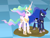 Size: 811x622 | Tagged: safe, artist:thedarkpony, edit, edited screencap, screencap, princess celestia, princess luna, g4, my little pony: friendship is magic, princess twilight sparkle (episode), cropped, female, hoof shoes, horseshoes, implied discord, mare, mud, mud edit, muddy shoes