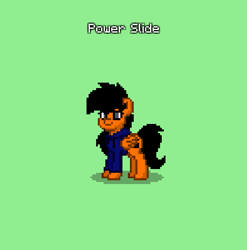 Size: 591x599 | Tagged: safe, oc, oc:power drift, oc:power slide, pegasus, pony, pony town, clothes, female, hoodie, mare, rule 63