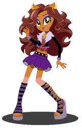 Size: 386x598 | Tagged: safe, artist:cookiechans2, artist:machakar52, werewolf, equestria girls, g4, barely eqg related, base used, clawdeen wolf, clothes, crossover, ear piercing, earring, equestria girls style, equestria girls-ified, jewelry, mattel, monster high, necklace, piercing, shoes