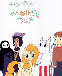 Size: 2515x3100 | Tagged: safe, artist:pokeneo1234, pear butter, g4, crossover, estrella butterfly, female, high res, moominmama, mother, mother's day, naru, ori (series), sharon marsh, south park, star vs the forces of evil, the moomins