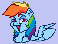 Size: 4000x3000 | Tagged: safe, artist:witchtaunter, rainbow dash, pegasus, pony, g4, bust, female, portrait, solo