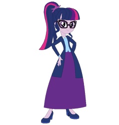 Size: 570x600 | Tagged: safe, artist:cartoonmasterv3, sci-twi, twilight sparkle, equestria girls, g4, alternate universe, clothes, female, long skirt, simple background, skirt, solo, transparent background, vector, wizarding world