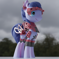 Size: 1620x1620 | Tagged: safe, anonymous artist, oc, oc only, pony, 3d, solo