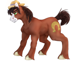 Size: 2500x2000 | Tagged: safe, artist:copshop, trouble shoes, earth pony, pony, g4, high res, male, nudity, sheath, simple background, solo, transparent background, unshorn fetlocks