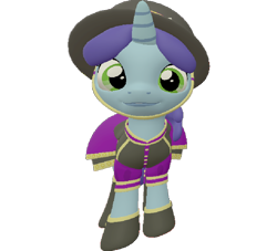 Size: 792x720 | Tagged: safe, artist:topsangtheman, spring rain, pony, unicorn, g4, 3d, clothes, female, hat, looking at you, simple background, solo, source filmmaker, transparent background, uniform