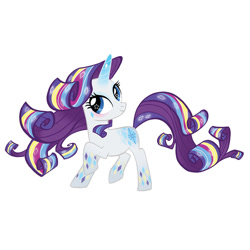 Size: 800x800 | Tagged: safe, rarity, pony, unicorn, g4, concept art, female, gradient hooves, gradient horn, horn, mare, multicolored hair, rainbow power, simple background, solo, white background