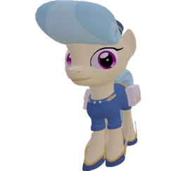 Size: 741x720 | Tagged: safe, artist:topsangtheman, golden hooves (g4), earth pony, pony, g4, 3d, female, looking at you, simple background, solo, source filmmaker, transparent background