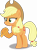 Size: 2408x3266 | Tagged: safe, artist:anime-equestria, applejack, earth pony, pony, g4, female, heart, high res, jewelry, love, mare, necklace, ponytail, simple background, smiling, solo, transparent background, vector