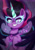 Size: 2150x3035 | Tagged: safe, artist:inaba_hitomi, sci-twi, twilight sparkle, pony, equestria girls, g4, my little pony equestria girls: friendship games, chest fluff, equestria girls ponified, female, high res, looking at you, mare, midnight sparkle, pixiv, ponified, smiling, solo
