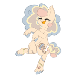 Size: 1024x1024 | Tagged: safe, artist:rosychild, oc, oc only, pony, commission, curly hair, ear fluff, fluffy, pastel, simple background, solo, white background