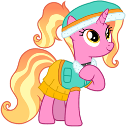 Size: 1015x1022 | Tagged: safe, artist:cloudy glow, artist:徐詩珮, edit, vector edit, luster dawn, pony, unicorn, series:sprglitemplight diary, series:sprglitemplight life jacket days, series:springshadowdrops diary, series:springshadowdrops life jacket days, g4, alternate universe, everest (paw patrol), female, mare, paw patrol, simple background, solo, transparent background