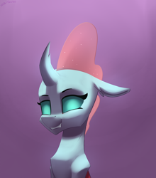 Size: 2200x2500 | Tagged: safe, artist:shido-tara, ocellus, changedling, changeling, g4, female, high res, looking at you, simple background, solo