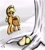 Size: 1024x1138 | Tagged: safe, alternate version, artist:tunrae, applejack, earth pony, pony, g4, apple, bag, digital art, female, food, hat, implied bright mac, implied pear butter, pear, saddle bag, select colors, solo, tree, walking