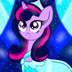 Size: 1500x1500 | Tagged: safe, artist:php185, twilight sparkle, pony, g4, clothes, crown, dress, female, jewelry, mare, regalia, solo