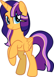 Size: 5121x7246 | Tagged: safe, artist:shootingstarsentry, oc, oc only, oc:star stream, alicorn, pony, absurd resolution, female, inkscape, looking at you, mare, offspring, parent:flash sentry, parent:twilight sparkle, parents:flashlight, simple background, solo, transparent background, vector