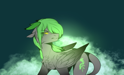 Size: 1945x1176 | Tagged: safe, artist:sweetmelon556, oc, oc only, oc:toxic demise, pegasus, pony, female, mare, solo