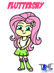 Size: 754x1017 | Tagged: safe, artist:tommychipmunk, fluttershy, equestria girls, g4, beautiful, clothes, cute, pose, smiling