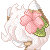 Size: 50x50 | Tagged: safe, artist:teagem, oc, oc only, oc:bloom, original species, plant pony, animated, female, flower, flower in hair, hair over eyes, pixel art, plant, simple background, solo, transparent background
