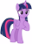 Size: 7700x10320 | Tagged: safe, artist:andoanimalia, twilight sparkle, alicorn, pony, deep tissue memories, g4, my little pony: friendship is forever, absurd resolution, cutie mark, female, folded wings, mare, raised hoof, simple background, smiling, solo, transparent background, twilight sparkle (alicorn), vector, wings