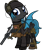 Size: 1920x2271 | Tagged: safe, artist:n0kkun, oc, oc only, oc:starkiller shadow, bat pony, pony, armor, assault rifle, bat pony oc, bat wings, baton, beanie, belt, boots, clothes, commission, female, flag, gloves, gun, handgun, hat, headset, high res, holster, knife, mare, p226, pants, pistol, pouch, rifle, shoes, simple background, solo, spy suit, transparent background, weapon, wings