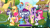 Size: 1920x1080 | Tagged: safe, gameloft, applejack, fluttershy, pinkie pie, rainbow dash, rarity, twilight sparkle, alicorn, earth pony, pegasus, pony, unicorn, g4, bipedal, female, filly, filly applejack, filly fluttershy, filly pinkie pie, filly rainbow dash, filly rarity, filly twilight sparkle, mane six, mare, self ponidox, twilight sparkle (alicorn), unicorn twilight, younger