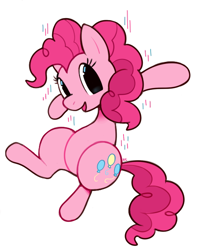 Size: 480x610 | Tagged: safe, artist:happycrumble, pinkie pie, earth pony, pony, g4, cute, diapinkes, female, looking at you, mare, open mouth, simple background, solo, white background
