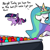 Size: 2250x2250 | Tagged: safe, artist:tjpones, part of a set, princess celestia, twilight sparkle, alicorn, pony, unicorn, g4, ball pit, dialogue, duo, female, high res, jewelry, mare, momlestia, regalia, simple background, twiggie, white background