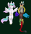 Size: 752x844 | Tagged: safe, artist:kachna9, discord, princess celestia, alicorn, draconequus, pony, g4, female, male, ship:dislestia, shipping, straight, younger