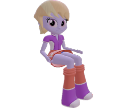Size: 836x720 | Tagged: safe, artist:topsangtheman, cloud kicker, equestria girls, g4, 3d, female, simple background, sitting, solo, source filmmaker, transparent background