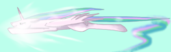 Size: 1912x592 | Tagged: safe, artist:kachna9, princess celestia, alicorn, pony, g4, female, solo, sonic rainboom