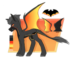 Size: 2177x1759 | Tagged: safe, artist:fluxittu, oc, oc only, oc:fire bat, bat pony, pony, male, reference sheet, simple background, solo, stallion, transparent background