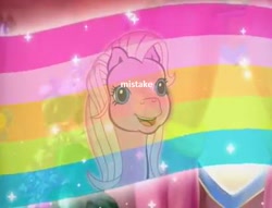 Size: 413x315 | Tagged: safe, pinkie pie (g3), g3, colorful, meme, mistake, smiling, sparkle, word