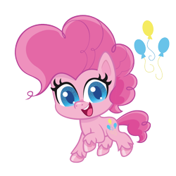 Size: 700x700 | Tagged: safe, pinkie pie, earth pony, pony, g4.5, my little pony: pony life, official, cute, diapinkes, female, mare, open mouth, simple background, smiling, solo, transparent background, unshorn fetlocks