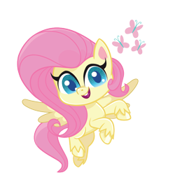 Size: 700x700 | Tagged: safe, fluttershy, pegasus, pony, g4.5, my little pony: pony life, official, female, simple background, solo, transparent background