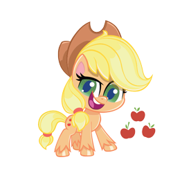 Size: 700x700 | Tagged: safe, applejack, earth pony, pony, g4.5, my little pony: pony life, official, female, simple background, solo, transparent background