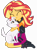 Size: 4400x6000 | Tagged: safe, artist:emeraldblast63, sunset shimmer, oc, oc:lacey, dog, equestria girls, g4, cute, female, hug, kneeling, panting, shimmerbetes, simple background, transparent background