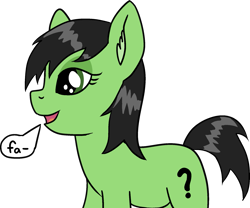 Size: 1915x1595 | Tagged: safe, artist:poniidesu, oc, oc only, oc:filly anon, earth pony, pony, female, filly, implied vulgar, simple background, solo, transparent background