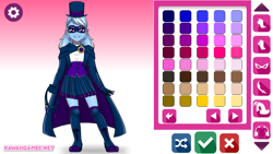 Size: 960x540 | Tagged: safe, artist:eljosephrivera, trixie, equestria girls, g4, dress up game, magician outfit, mask, whip