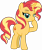 Size: 3788x4500 | Tagged: safe, artist:limedazzle, sunset shimmer, pony, unicorn, g4, absurd resolution, biceps, female, flexing, muscles, show accurate, simple background, solo, sunset lifter, transparent background, vector