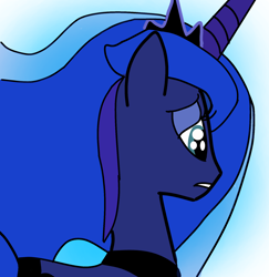 Size: 1682x1727 | Tagged: safe, princess luna, alicorn, pony, g4, sad