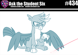 Size: 800x570 | Tagged: safe, artist:sintakhra, gallus, griffon, tumblr:studentsix, g4, behaving like a cat, catbird, cute, furry reminder, gallabetes, griffons doing cat things, laser pointer, male, solo