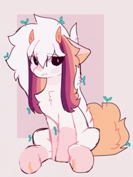 Size: 734x982 | Tagged: dead source, safe, artist:php146, oc, oc only, oc:ayaka, pony, alternate design, chest fluff, female, horns, mare, ponified, solo, species swap