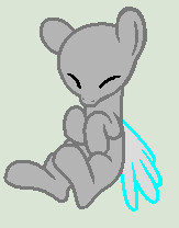 Size: 163x208 | Tagged: safe, artist:adamsadopts, oc, oc only, pegasus, pony, bald, base, eyes closed, pegasus oc, simple background, solo, wings