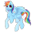 Size: 2000x1800 | Tagged: safe, artist:allisonbacker, rainbow dash, pegasus, pony, g4, cheek fluff, chest fluff, cute, dashabetes, ear fluff, eye clipping through hair, female, leg fluff, looking at you, mare, missing cutie mark, simple background, solo, transparent background